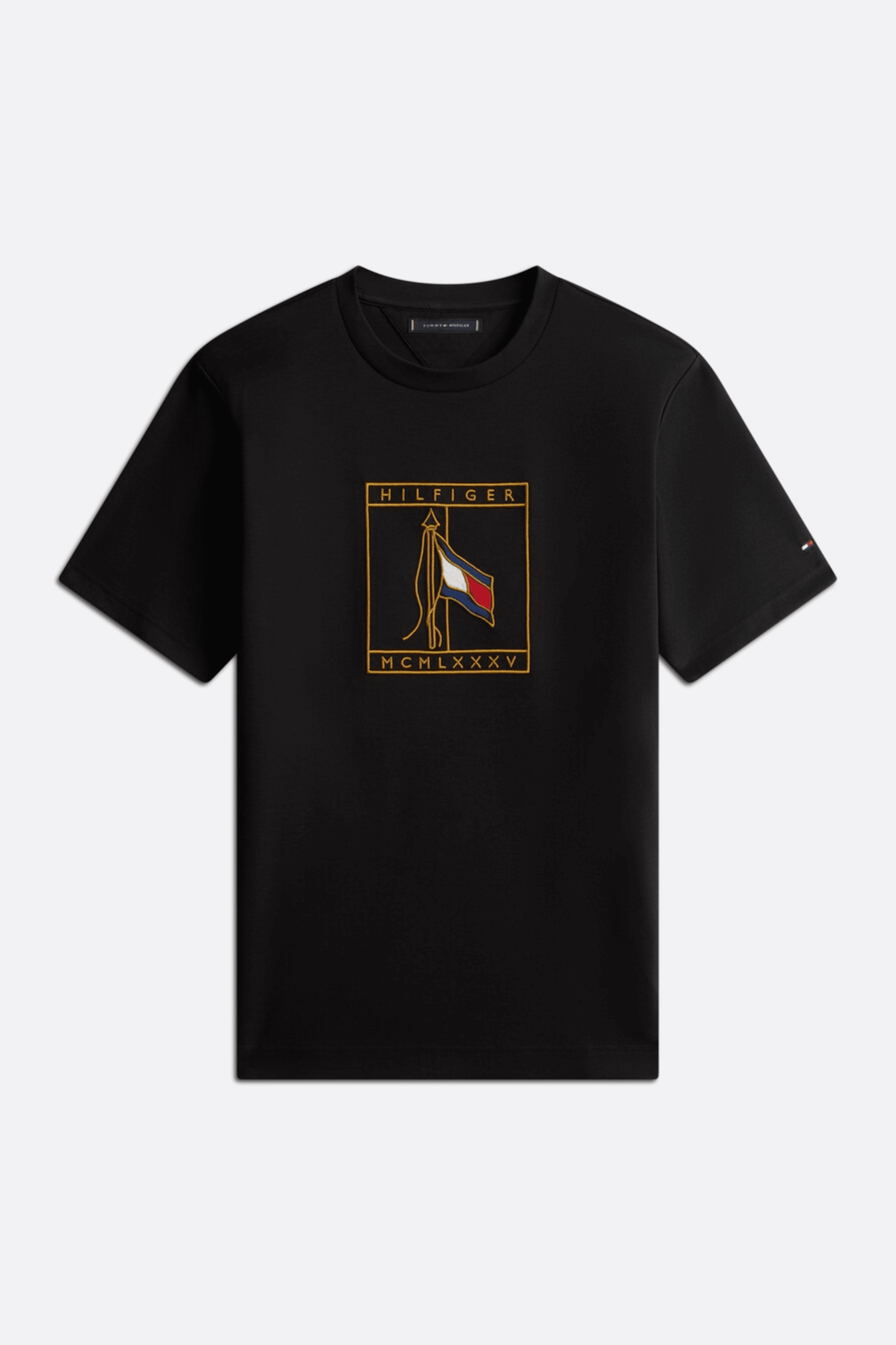 T-shirt Tommy Hilfiger en maille interlock brodé avec drapeau
