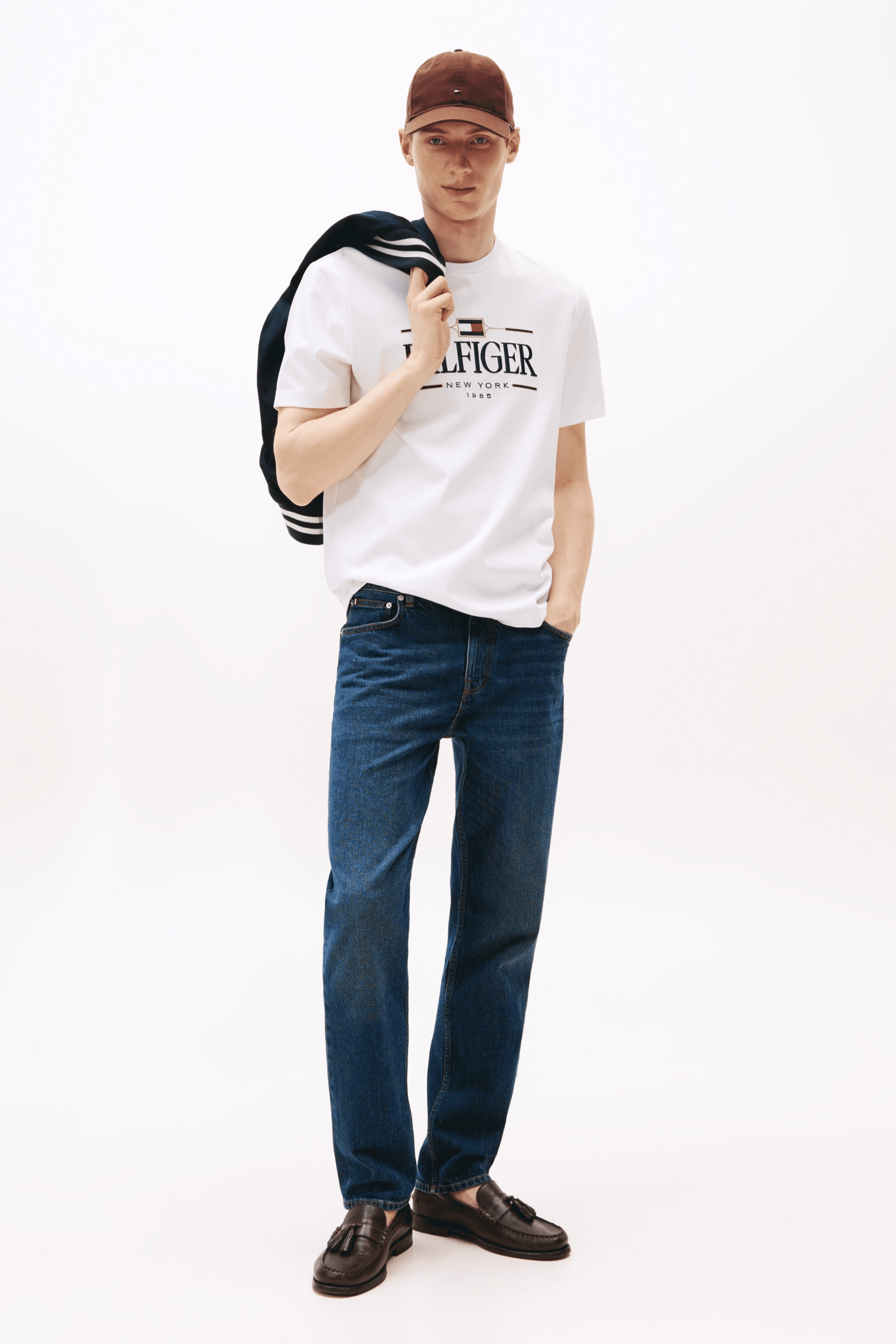 T-shirt Tommy Hilfiger à broderie logo ton sur ton