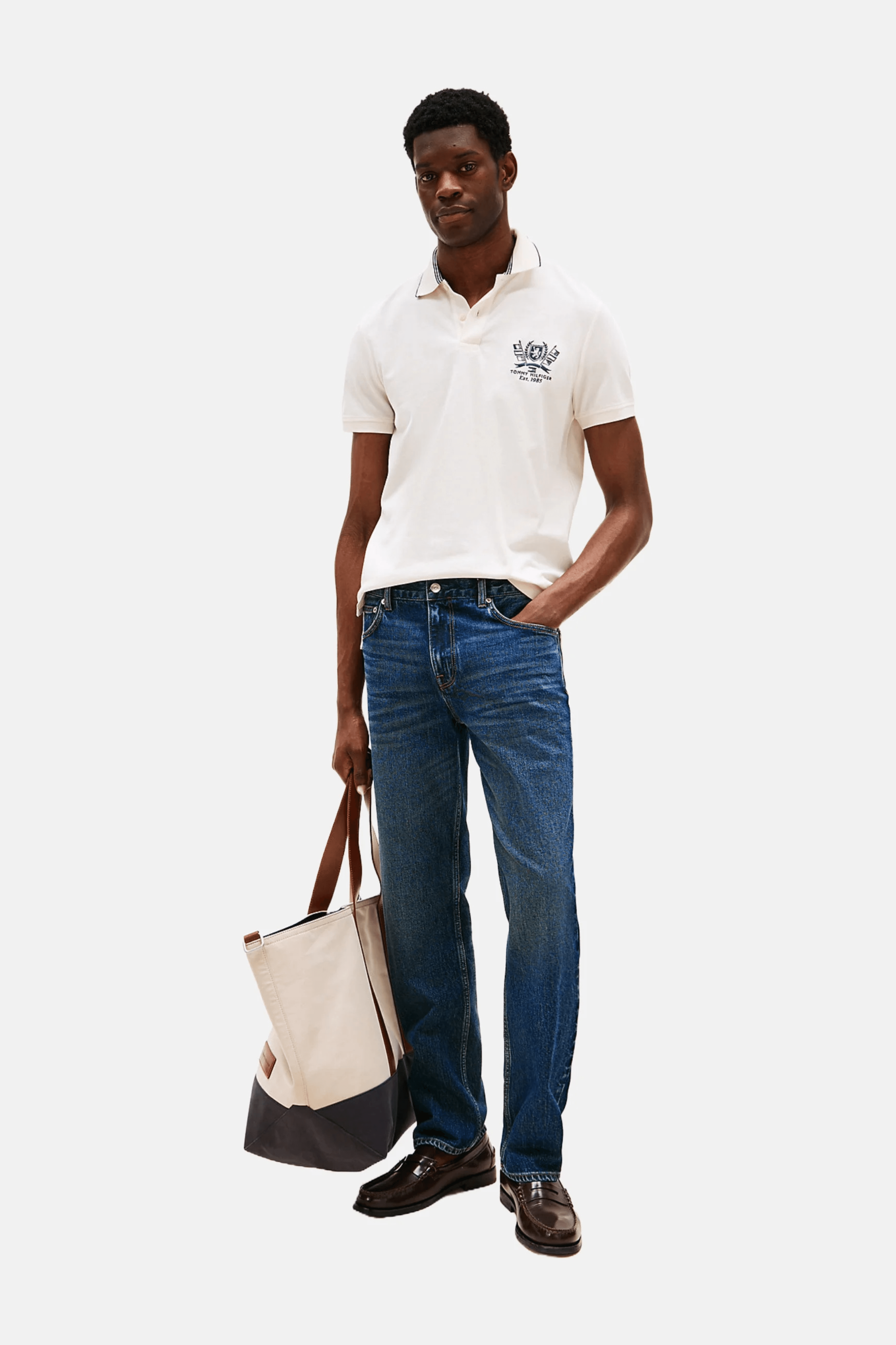 Polo Tommy Hilfiger pétale ivoire